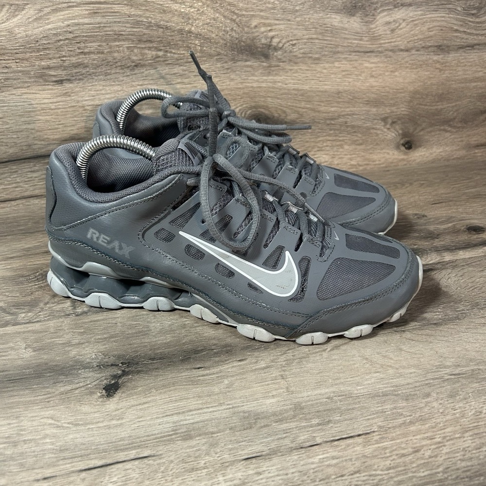 Nike Reax 8 TR Mesh Wolf Grey Cross Training Athletic Shoes 621716-010 Size 8.5